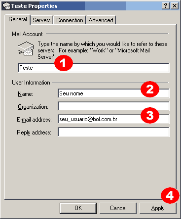 Como configurar: Outlook 2000 - Passo 1