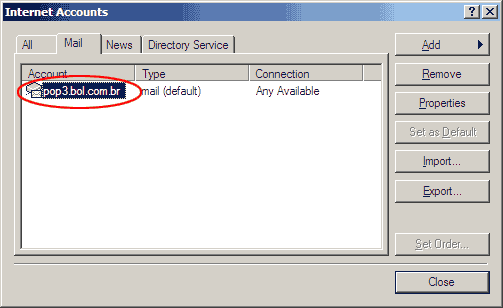 Como configurar: Outlook Express 6 - Passo 4