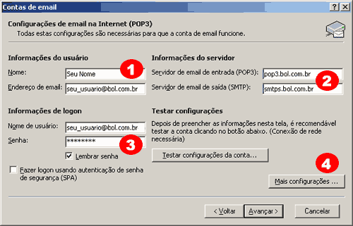 Como configurar: Outlook XP- Passo 1